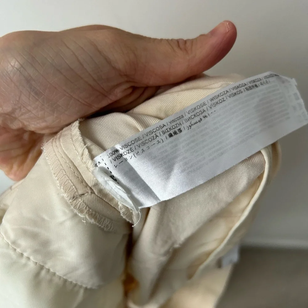 Mango high waist wide leg pleated pant - Picture 9 of 9